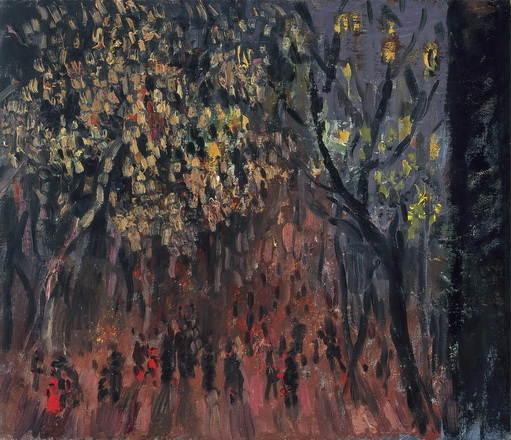 Sofronova, Antonina Fedorovna (1892 – 1966).
Gogol's Boulevard at Night. Beginning 1930s. 
Oil on canvas. 
44 х 51,5.
Private collection, Moscow
