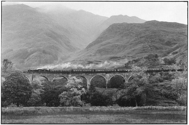 Elliott Erwitt.
The Jacobite Steam Train, Glenfinnan Viaduct, Lochaber, Highlands