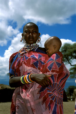 Leonid Kruglov.
Central Africa. Masai. 
1999. 
Color photography, C-print hp DesignJet 5000
