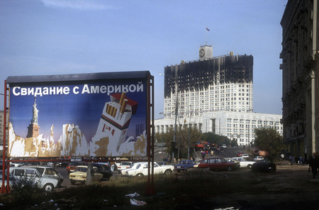 Сергей Бурасовский.
Из серии «Черный октябрь 1993 года». Москва. 
1993