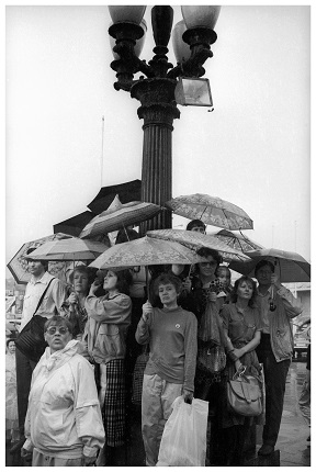 In the rain, the 1980s