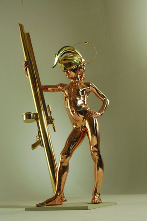 AES+F.
Warrior #1. 
2005. 
Sculpture, bronze, 156x60x60 cm.
Courtesy: Multimedia Art Center