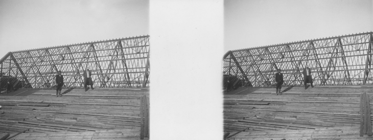 Vladimir Shukhov.
Construction of the Alexander III Museum of Fine Arts (currently the Pushkin State Museum of Fine Arts) with the exhibition halls’ translucent framings, ceilings and flooring engineered by Vladimir Shukhov. 1911.
The Shukhov Tower Foundation, Vladimir Shukhov’s private archive