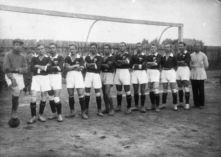 Unknown author.
Soccer team. 
1933