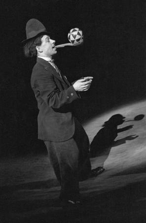 Alexander Rodchenko.
The clown Karandash with a ball. 
1940. 
Private collection