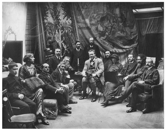 Karl Bulla.
Feodor Chaliapin visiting Ilya Repin in Kuokkala. 1900.
Collection of Multimedia Art Museum, Moscow / Moscow House of Photography Museum