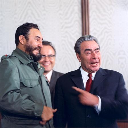 Vladimir Musaeljan.
L.I.Brezhnev and Fidel Castro. Moscow