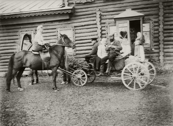 B.M. Kustodiev. Boris Konstantinovich goes to St. Petersburg. 1903. Astrakhan State Picture Gallery. P.M. Dogadina