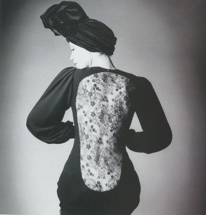Jeanloup Sieff. Yves Saint-Laurent dress, Vogue Paris. 1970. Artist’s  collection, Paris