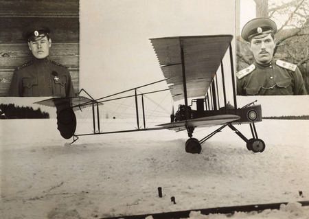 Unknown author.
Staff-captain Kiseliov and warrant officer Plugin, pilots who perished in air combat with German fighter. 
1917.
“Moscow House of Photography” Museum