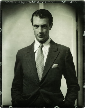 Edward Steichen.
Actor Gary Cooper.
1930
Courtesy Condé Nast Archive.
© 1930 Condé Nast Publications