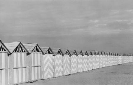 Джузеппе Кавалли.
Пляжные кабины. 
1955. 
Из коллекции Прельц Ольтрамонти