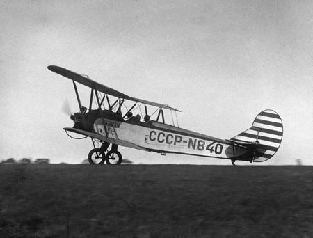 Leonid Shokin.
First plane U-2 in Kimry. 
The late 1920s. 
Collection of the Moscow House of Photography
