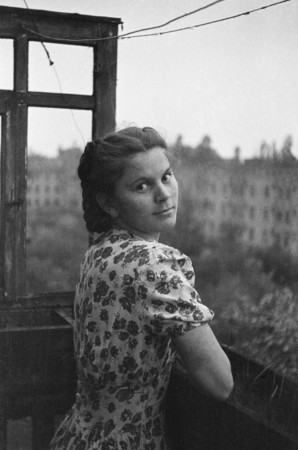Albert Terekhovkin.
On the balcony. 
1950