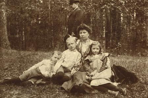 Family portrait of XIX century