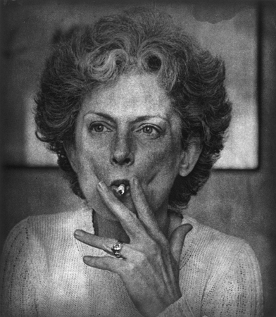 Jim Dine.
Nick’s Mother smoking. 
1997. 
Collection de la Maison de la Photographie Europeenne, Paris