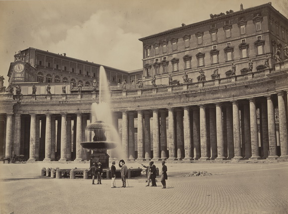 Altobelli & Molins.
Vatican. Fountain in Piazza San Pietro.
1860-1865.
Albumen print