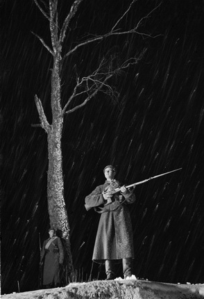 Аркадий Шайхет.
Пограничник. Ночь. Снег. Западная Украина, 10 марта 1939.
Серебряно-желатиновый отпечаток