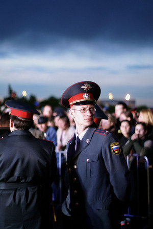 Dmitry Kochetkov.
Law and order safeguarding on the Victory Day concert. Moscow.
May, 2008