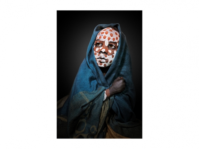 Ольга Мичи. Портрет мальчика. Народ сурма. Эфиопия. 2017. Собрание МАММ