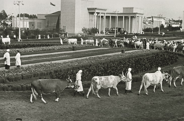 Emmanuil  Evzerikhin. 
All-Union Agricultural Exhibition (VSKhV)
Moscow, 1939. 
Gelatin silver print from original negative.
Collection of the Multimedia Art Museum, Moscow.
