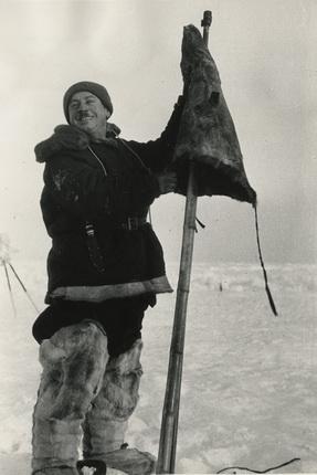 Виктор Темин.
И. Д. Папанин на Северном Полюсе.
1937.
Из собрания МАММ