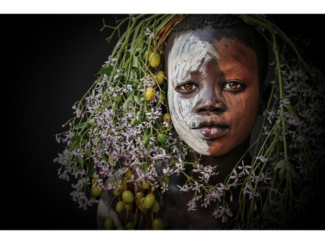Ольга Мичи. Портрет мальчика. Народ сурма. Эфиопия. 2017. Собрание МАММ