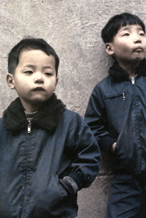 Nobuyoshi Araki.
“Setchin and His Brother Mabo” series. 
1963