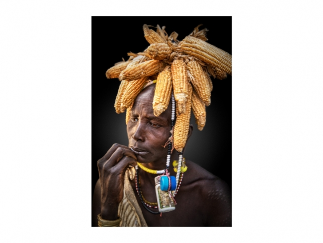 Ольга Мичи. Портрет женщины. Народ мурси. Национальный парк Маго, Эфиопия. 2018. Собрание МАММ
