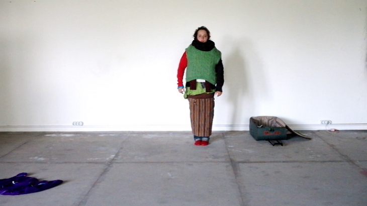 Anastasia Kuzmina.
Untitled, 2012.
Video documentation of performance, 60 min.
Courtesy of the artist