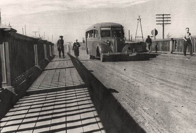 Неизвестный автор.
Мост на Октябрьской улице.
Норильск.
1944