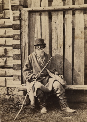 William Carrick.
Petitioner for alms (beggar).
1860-1870s.
Albumen print
