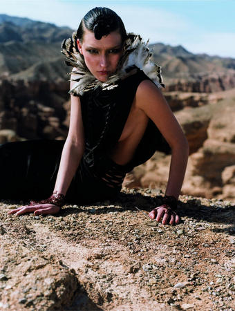 From “Collection of Jean-Paul Gaultier” series.
May, 2001. 
Magazine “VOGUE, Russia”