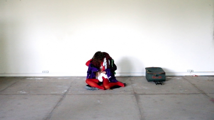 Anastasia Kuzmina.
Untitled, 2012.
Video documentation of performance, 60 min.
Courtesy of the artist