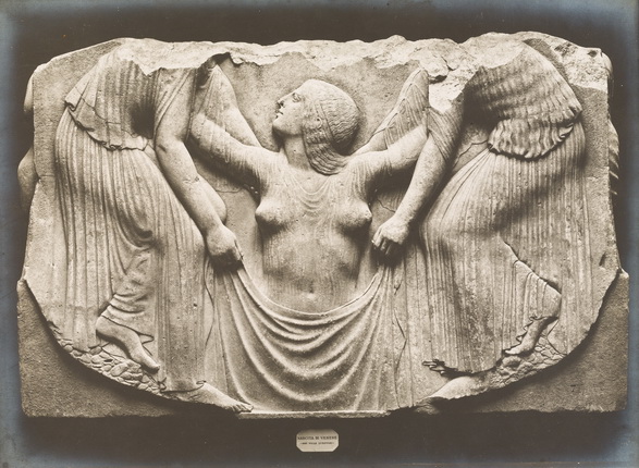 Domenico Anderson.
Rome. National Roman Museum. Ludovisi Throne. Central panel.
1890s.
Silver gelatin print
