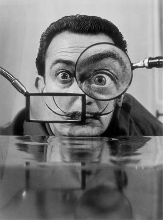 Willy Rizzo.
Salvador Dali, the magnifiers, Paris. 
1950. 
The collection of Eric Franck Fine Art Gallery, London