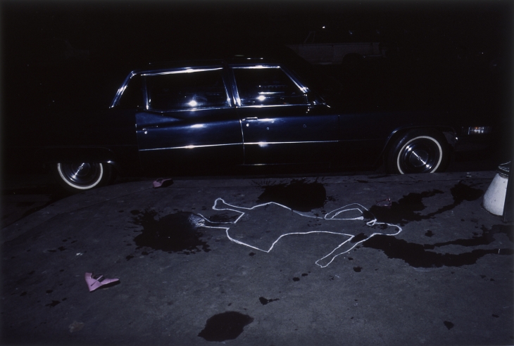 Ги Бурден.
Без названия. Париж, 1976.
Цветной отпечаток, 33,0 x 49,4 см.
© Фонд Ги Бурдена, предоставлено галереей Майкла Хоппена, Лондон