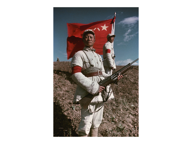 Vladislav Mikosha.
The soldier of the People's Liberation Army (PLA) in front of the flag.
People’s republic of China. 1949.
Collection of Multimedia Art Museum, Moscow.