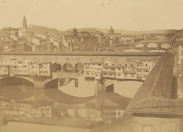 Братья Алинари.
Понте Веккьо.
Флоренция.
1855