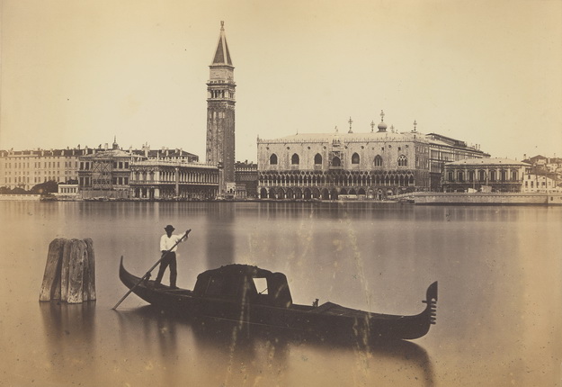 Карло Найя.
Вид на Библиотеку Марчиана, Кампанилу Сан Марко и Дворец Дожей.
Венеция.
1875