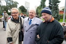 Olga Sviblova, Zurab Tsereteli and Ilya Kabakov
