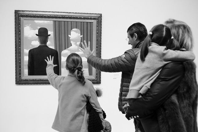 Жерар Юфера.
Центр Помпиду, выставка Рене Магритта.
Париж, декабрь 2016.
© Gérard Uféras