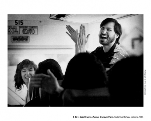 Steve Jobs Returning from an Employee Picnic. Santa Cruz Highway, California, 1987.