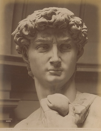 Братья Алинари.
Микеланджело.
«Давид».
Галереи Академии изящных искусств.
Флоренция.
1860-e