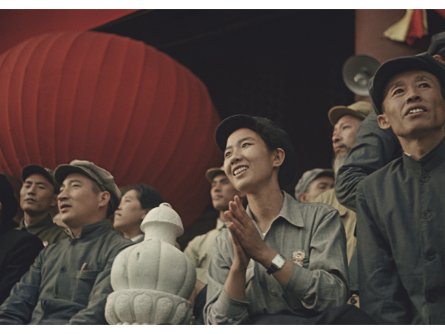 Vladislav Mikosha.
On a tribune in Tiananmen Square.
People’s Republic of China, Beijing. 01.10.1949.
Collection of Multimedia Art Museum, Moscow.